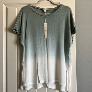 NWT Dip Dye Top in Seafoam